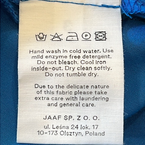 JAAF Gathered Midi Dress in Vivid Blue - Picture 15 of 15